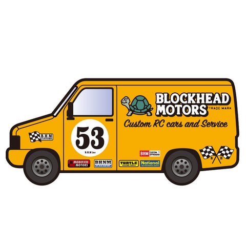 Blockhead Motors Delivery Van Sticker