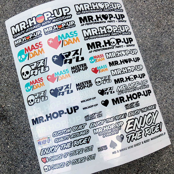 Mass/Dam x Mr. Hop-Up Collab. Mini Decal Sheet B