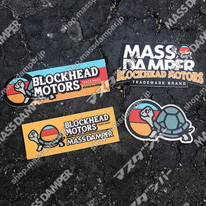 LIMITED Mass Damper x Blockhead Motors Sticker Set - 4 Pack