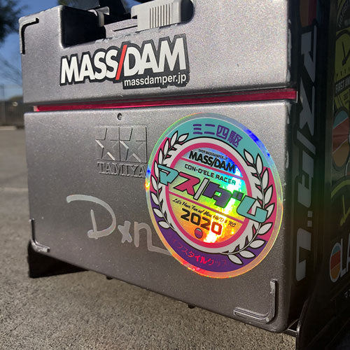Mass/Dam 2020 Circle Hologram Sticker - Pink & Purple Ver.