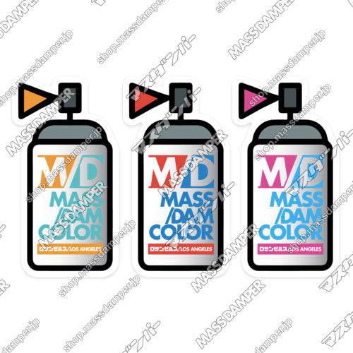 LIMITED Mass/Dam Color Sticker Set A - 3 Pack