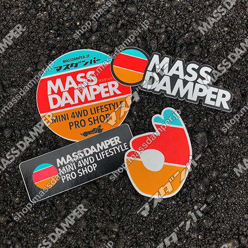 Mass Damper Logo Sticker Set - 4 Pack