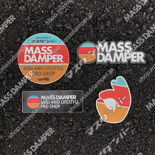 Mass Damper Logo Sticker Set - 4 Pack