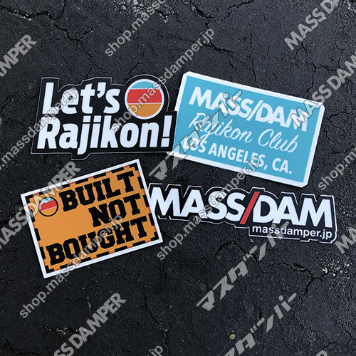 Mass Damper Let's RC Sticker Set - 4 Pack