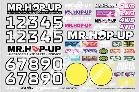 Mr. Hop-Up RC Decal Sheet B