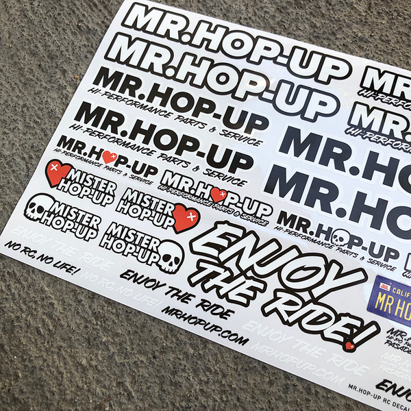 Mr. Hop-Up RC Decal Sheet C "Enjoy the Ride"